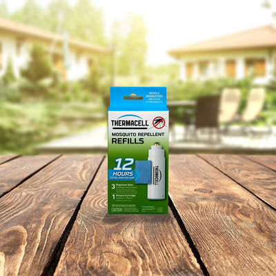 Thermacell Patio Shield No Spray Bug Mosquito Repellent & Refill Packs (2 Pack)