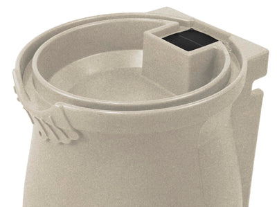 Good Ideas R50 Gallon Rain Water Saver Wizard Barrel Urn, Sandstone (Used) - VMInnovations