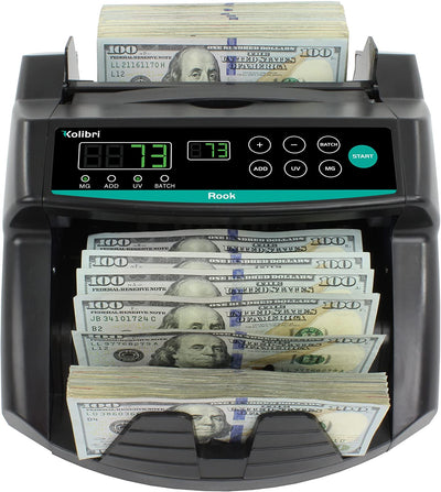 Kolibri Rook Automatic Bill Money Counter Machine w/ Counterfeit Detector (Used)