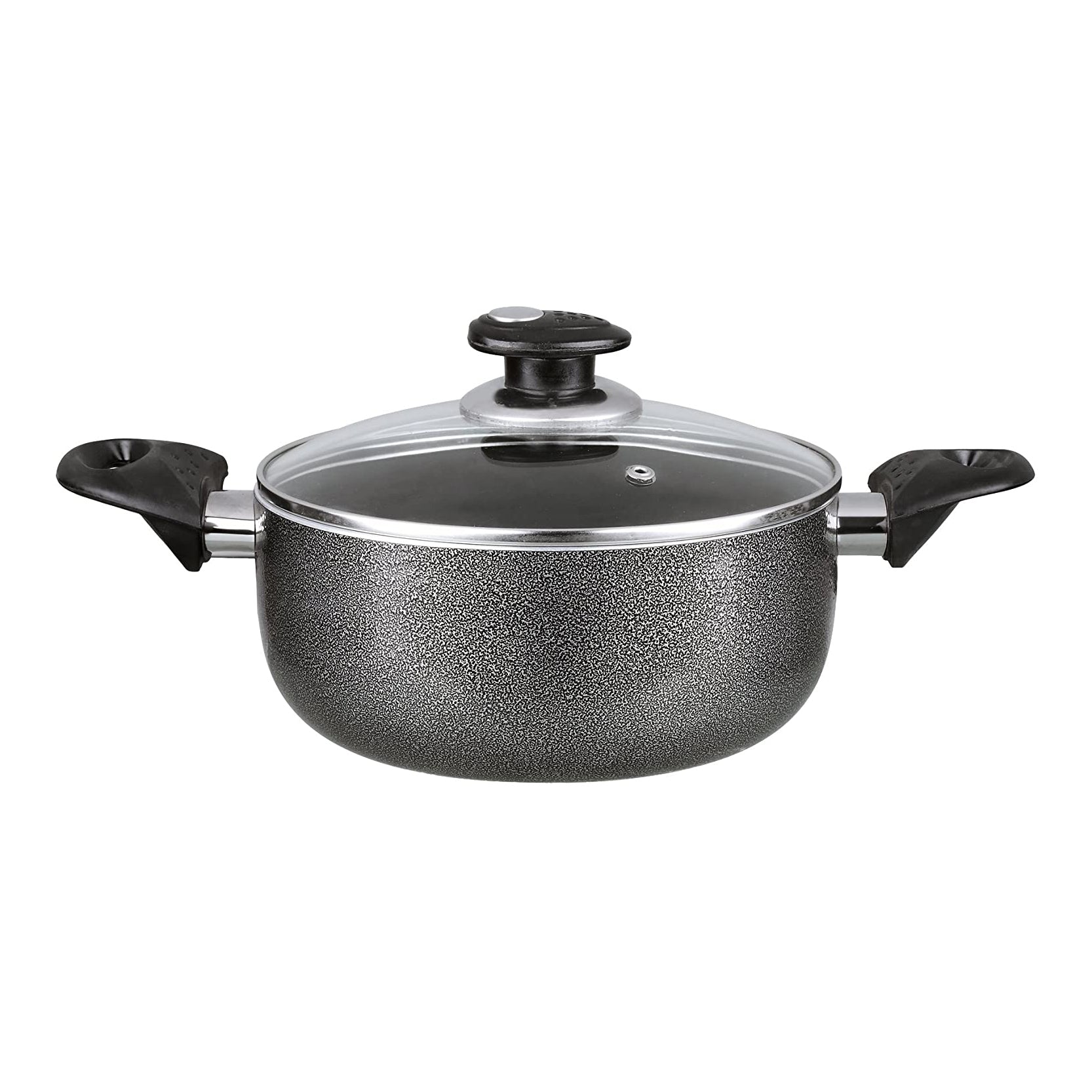 Brentwood 6 Quart Aluminum Granite Textured Non-Stick Dutch Oven (Open Box)