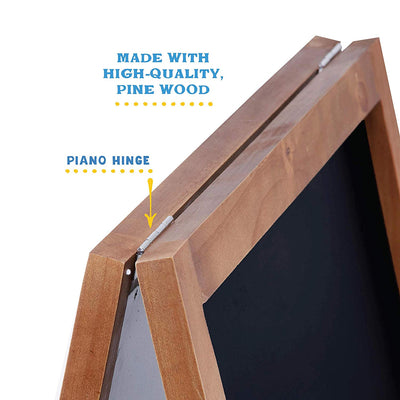 VersaChalk A-Frame Rustic Wood Indoor Outdoor Free-Standing Chalkboard(Open Box)