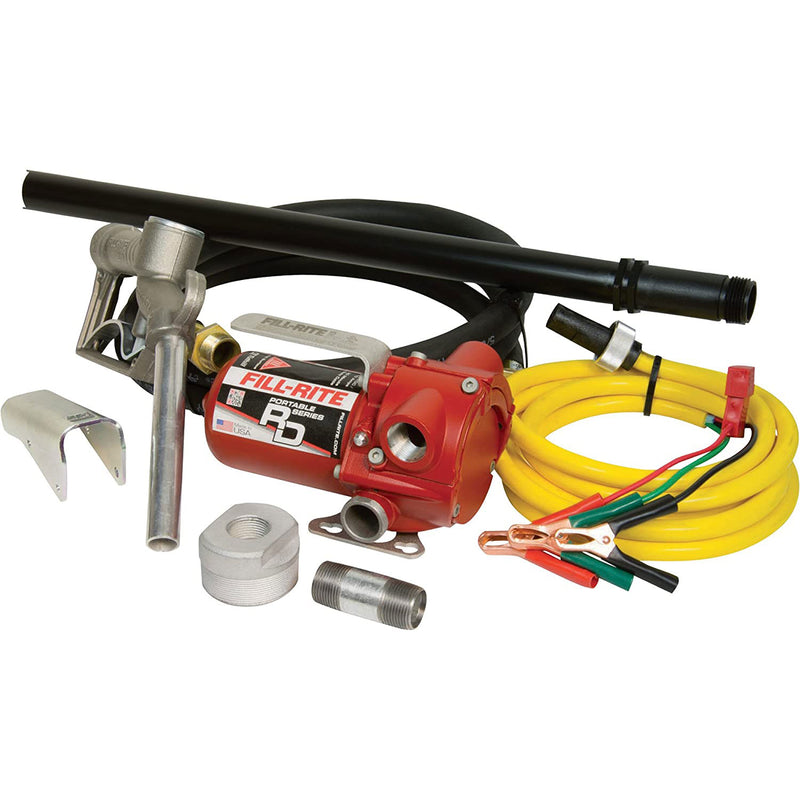Fill-Rite RD812NP 12V DC 8 GPM Bung Mounted Fuel Transfer Pump w/ Hose & Nozzle