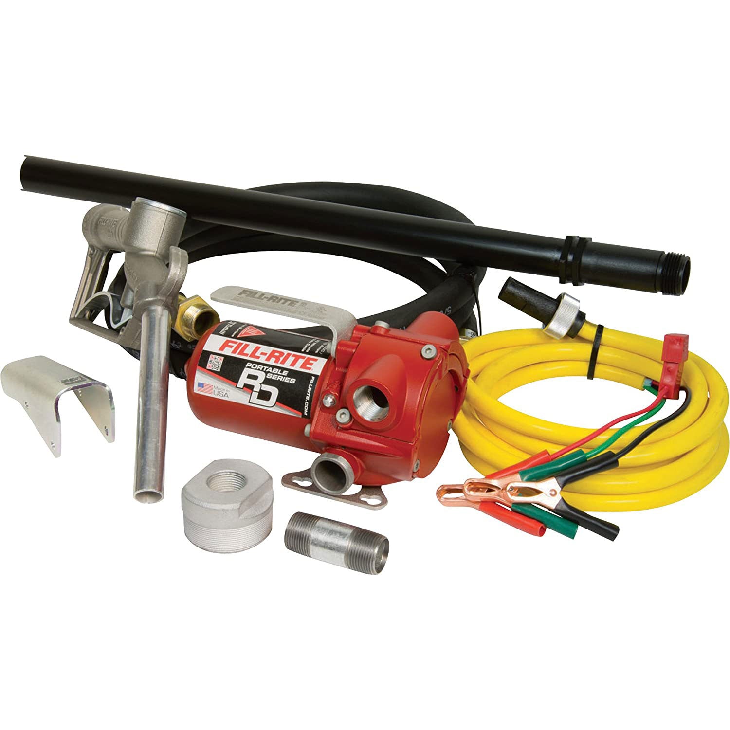 Fill-Rite 12V 8 GPM Bung Mounted Fuel Transfer Pump w/ Hose & Nozzle (Open Box)