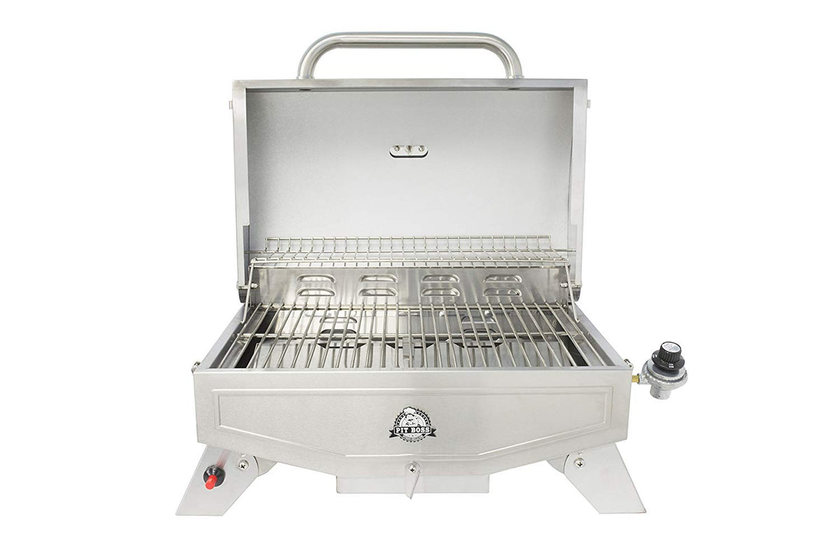 Pit Boss Grills Stainless Steel 2 Rack 1 Burner Propane Gas Grill (Open Box)