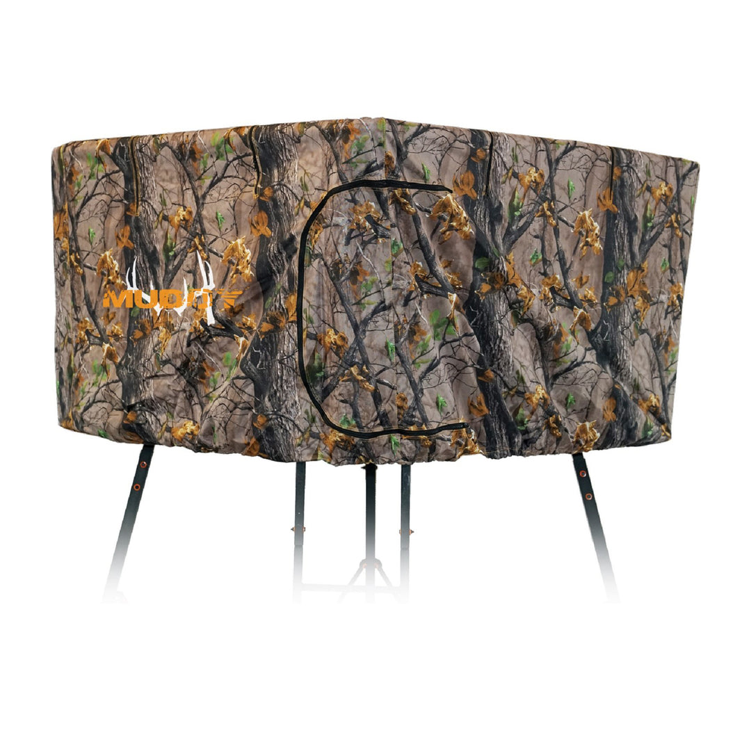 Muddy Quad Blind Kit Elevated Hunting Water-Resistant Enclosure, Cammo (Used) - VMInnovations