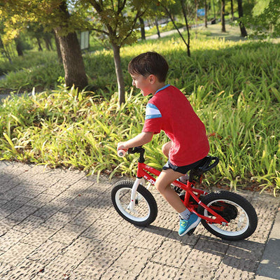 JOYSTAR Pluto Series 18-Inch Ride-On Kids Bike w/ Kickstand, Red (Used)