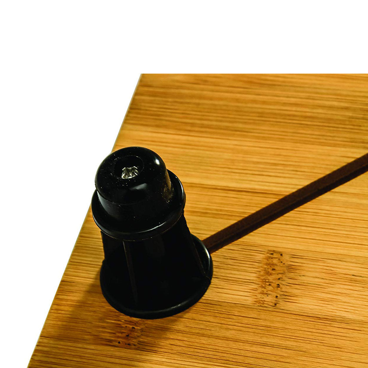 Camco 43548 4 Burner Grooved Bamboo Stove Top Work Surface with Adjustable Legs - VMInnovations