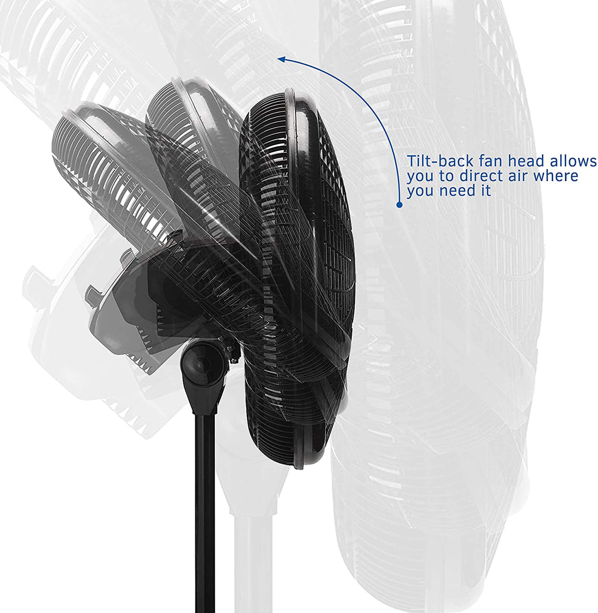 Lasko 18" 3-Speed Elegance and Performance Oscillating Standing Pedestal Fan