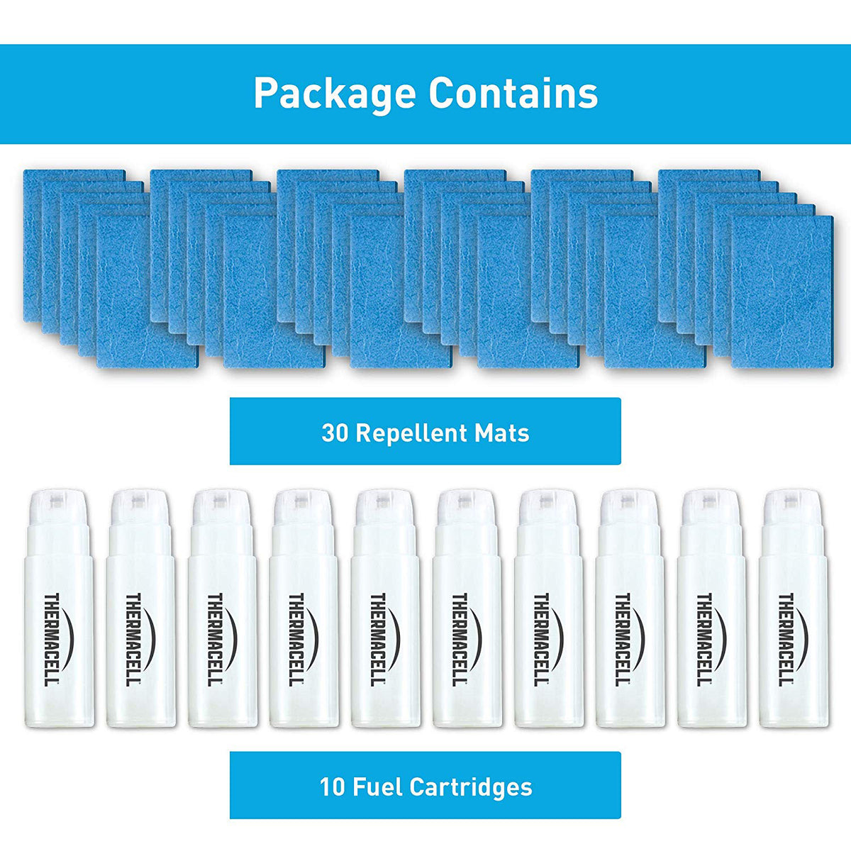 Thermacell 120-Hour Mosquito Shield w/ 30 Mats & 10 Cartridges (2 Pack)