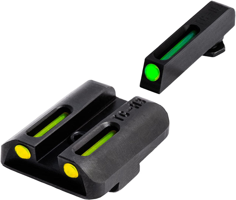 TruGlo TFO Tritium Fiber Optic Gun Sight Set, Fits Glock 17/17L Models and More
