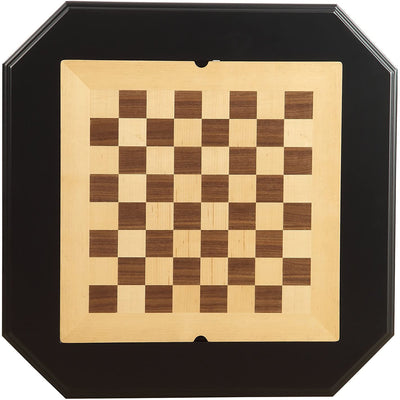 ACME Square Wooden Bishop Side Game Table w/ Reversible Game Board (Open Box)