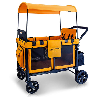 Wonderfold 4 Passenger Push Folding Stroller Wagon