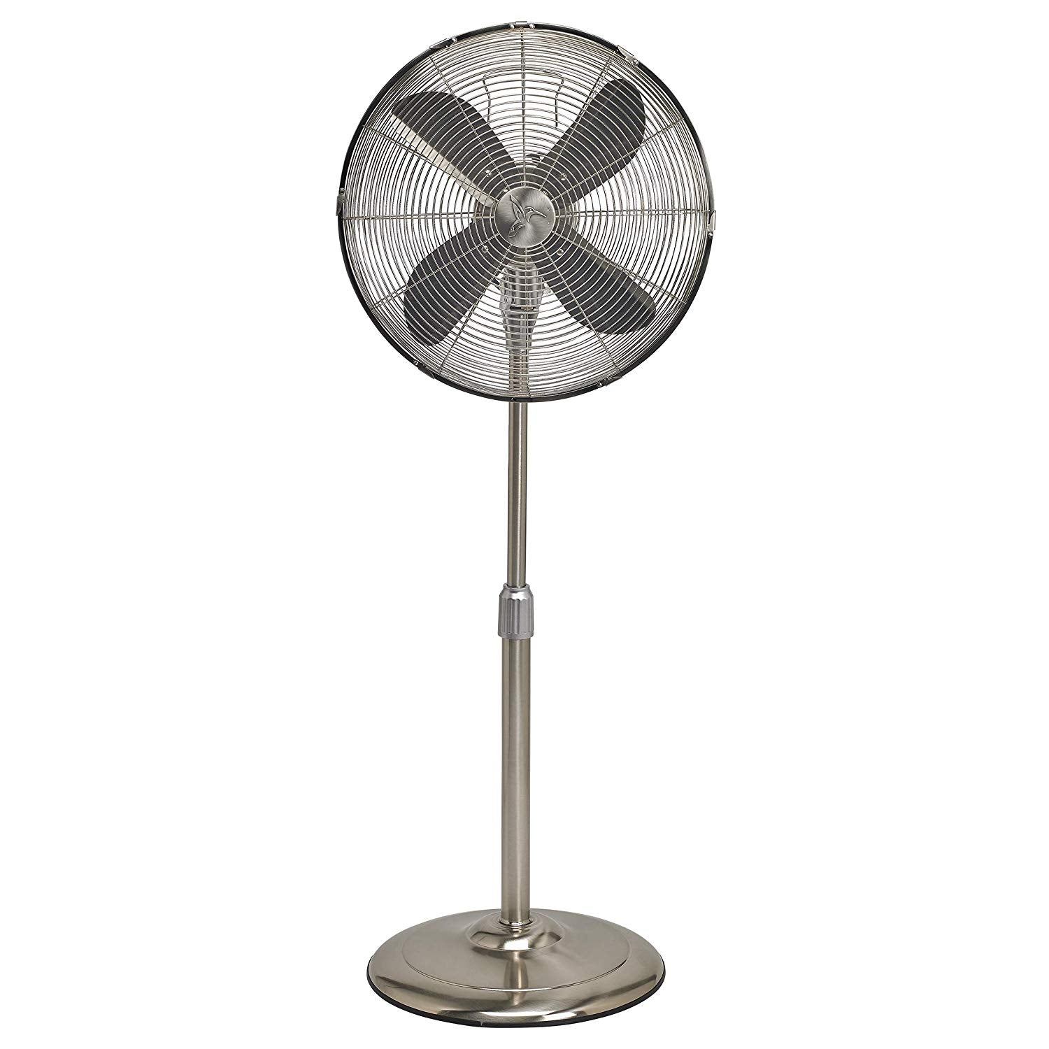 DecoBreeze 17 Inch Brushed Stainless Steel Indoor Floor Fan, Silver (For Parts)