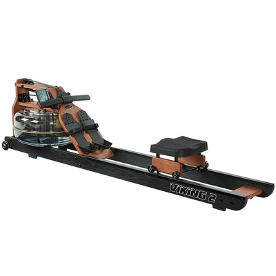 First Degree Fitness Viking II Black Reserve Rowing Machine, Black/Brown (Used)