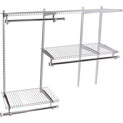 Rubbermaid Classic 3' to 6' Wide Closet Configuration Storage Kit, White (Used) - VMInnovations