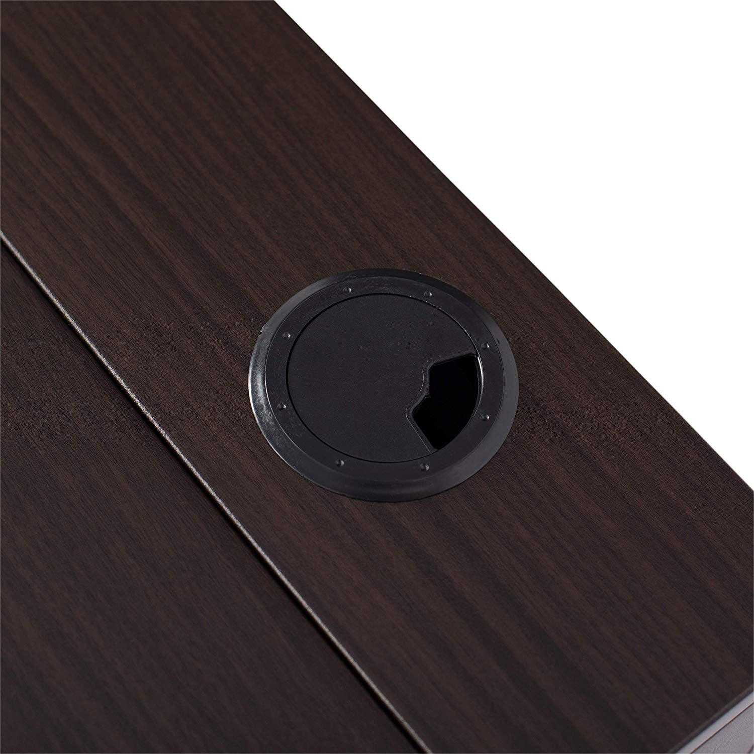 Calico Designs Nook Desk w/ Storage Compartments, White/Dark Walnut (For Parts)