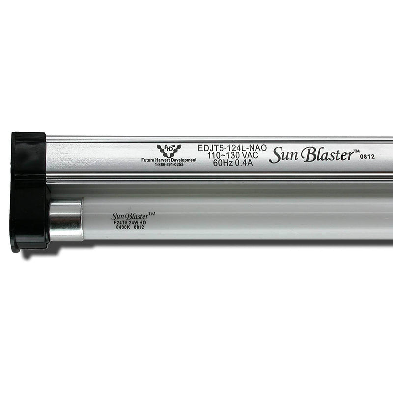 SunBlaster 0900172 T5HO 24" 24W Strip Light Fixture Grow Lighting Kit, 2ft(Used)