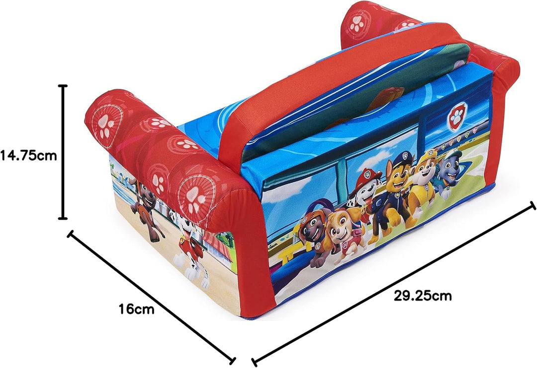 Marshmallow Furniture Kids 2-in-1 Flip Open Foam Compress Sofa Bed, Paw Patrol