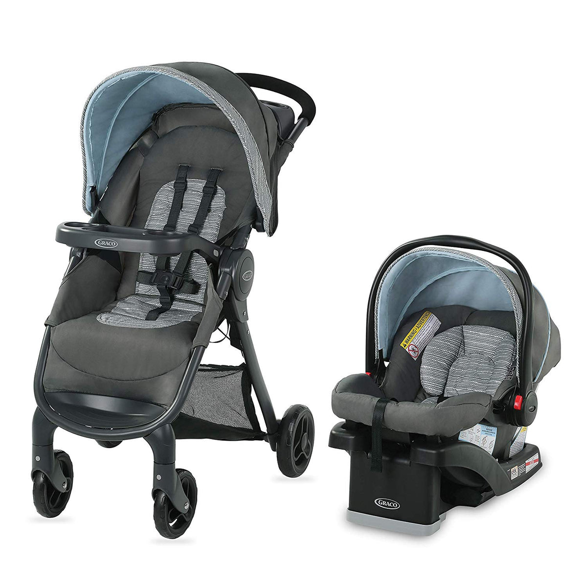Graco FastAction SE Stroller w/ SnugRide 30 LX Infant Car Seat Travel System