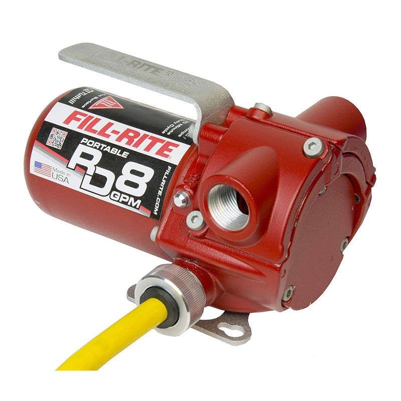 Fill-Rite RD812NP 12V DC 8 GPM Bung Mounted Fuel Transfer Pump w/ Hose & Nozzle