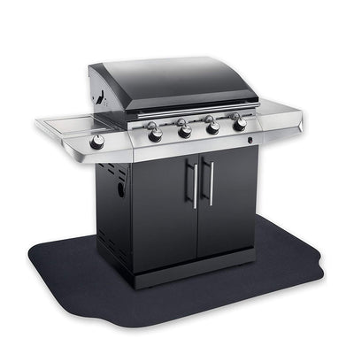 GrillTex Outdoor 72 x 39 Inch Under Grill Protective Mat, Black (Open Box)