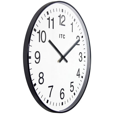 Infinity Instruments 90/0019-1 Oversize 19-Inch Wall Clock, Black White (Used)