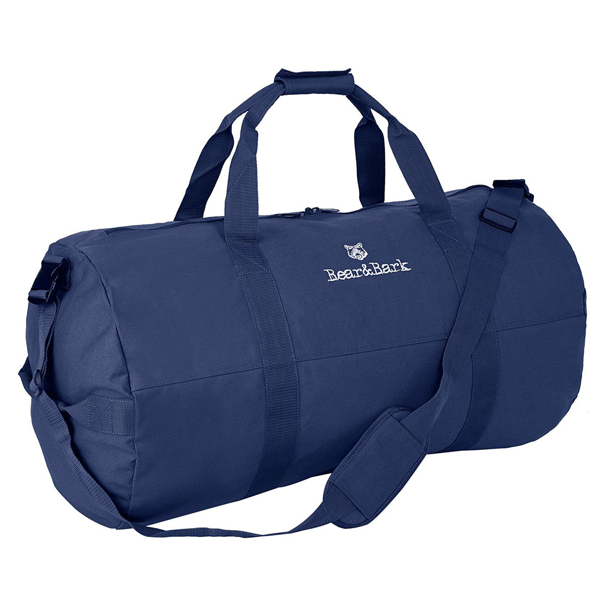 Bear&Bark 38 x 20 Inch Military Travel Duffel Bag with Strap, Blue (Open Box)