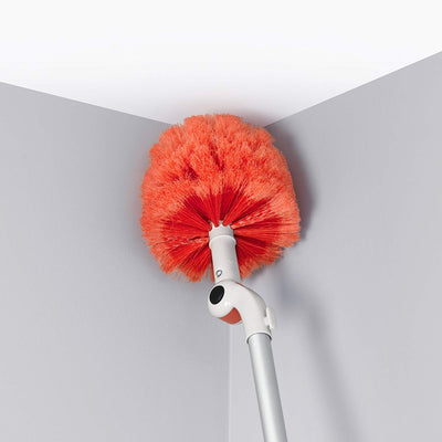 OXO Good Grips 3-In-1 Extendable Microfiber Dusting System, Orange (Used)