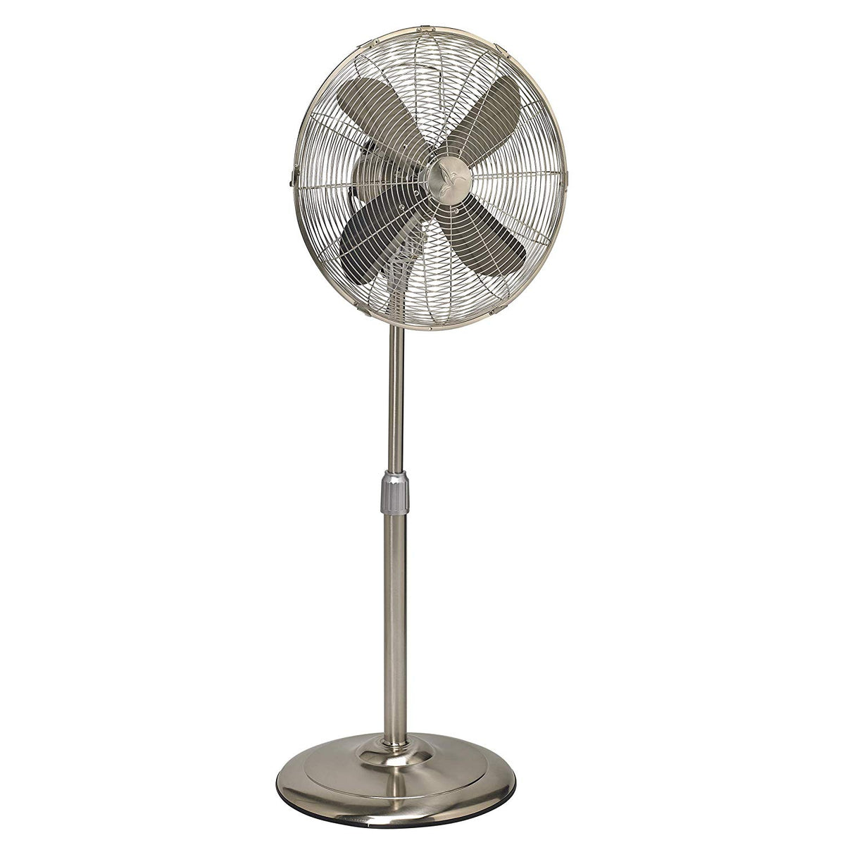 DecoBreeze 17 Inch Brushed Stainless Steel Indoor Floor Fan, Silver (For Parts)