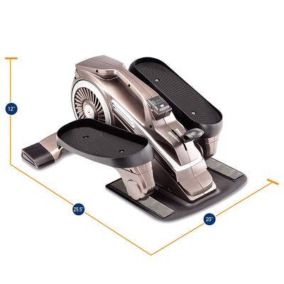 Marcy Bionic Body Home Gym Compact Elliptical Trainer with Resistance Tubes