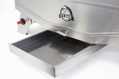 Pit Boss Grills Stainless Steel Portable 2 Rack 1 Burner Propane Gas Grill