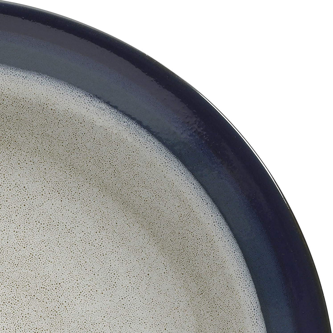 Gibson Elite Couture Band Glazed Stoneware 16 Pc Dinnerware Set, Blue (2 Pack) - VMInnovations