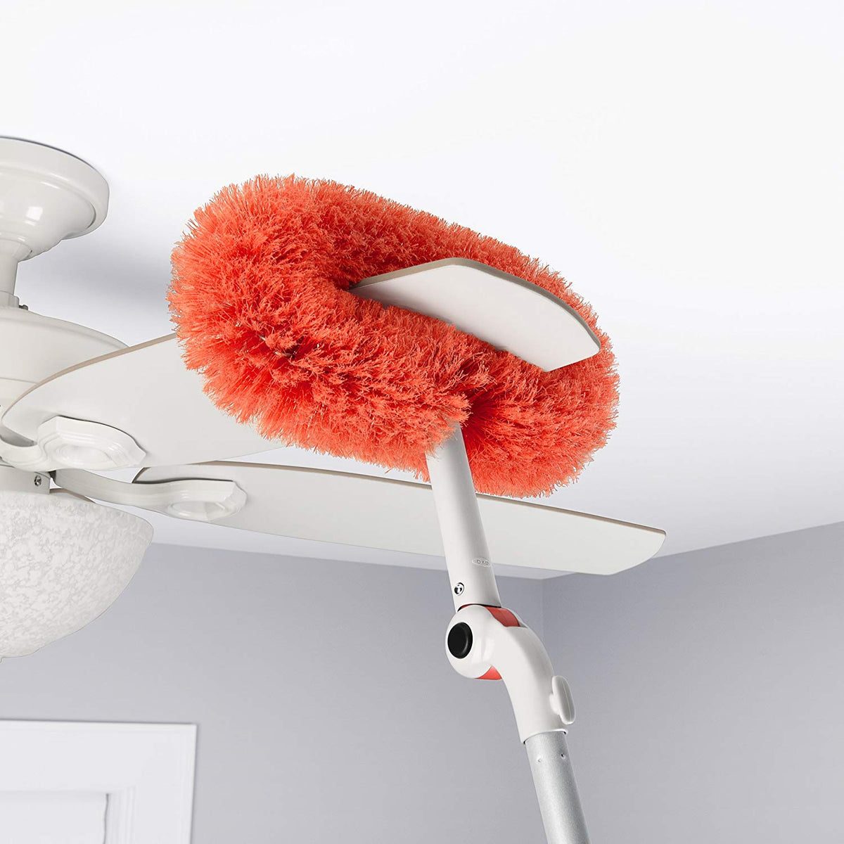 OXO Good Grips 3-In-1 Extendable Microfiber Dusting System, Orange (Used)