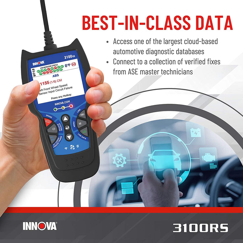 INNOVA 3100RS FixAssist Bluetooth Code Reader Vehicle Diagnostic Scanner Tool