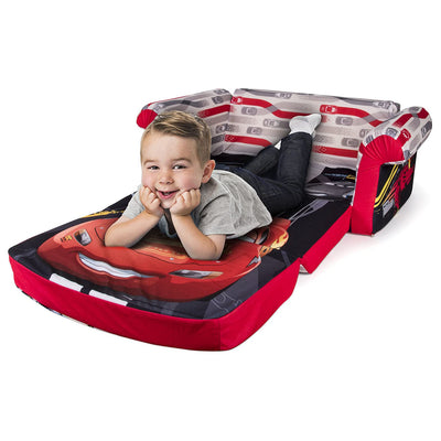 Marshmallow Furniture Comfy Foam Toddler Couch & Chair Package, Disney Cars 3