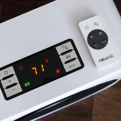 NewAir 120 Volt Portable Whole Room Whisper Quiet Ceramic Space Heater, White