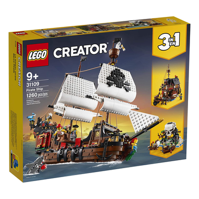 LEGO Creator Pirate Ship 1264 Piece Set Building Set w/ Minifigures (Open Box)