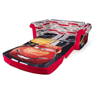 Marshmallow Furniture Comfy Foam Toddler Couch & Chair Package, Disney Cars 3