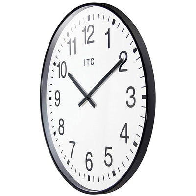 Infinity Instruments 90/0019-1 19-Inch Wall Clock, Black and White (For Parts)