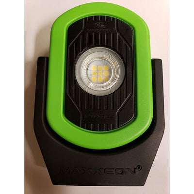 Maxxeon MXN00811 720 Lumens USB Rechargeable LED Cyclops Work Light, Green