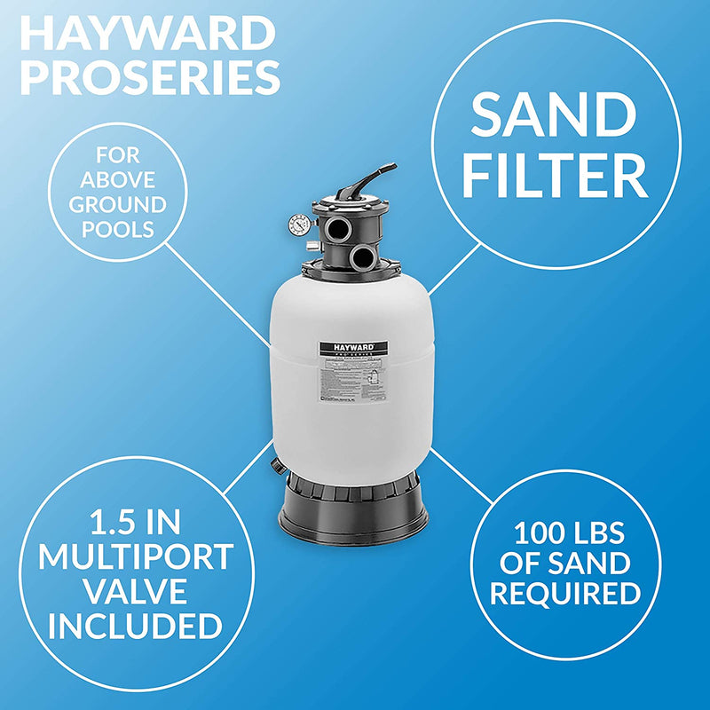Hayward Above Ground Pool Pro Series 1HP Sand Filter Pump System (Used)