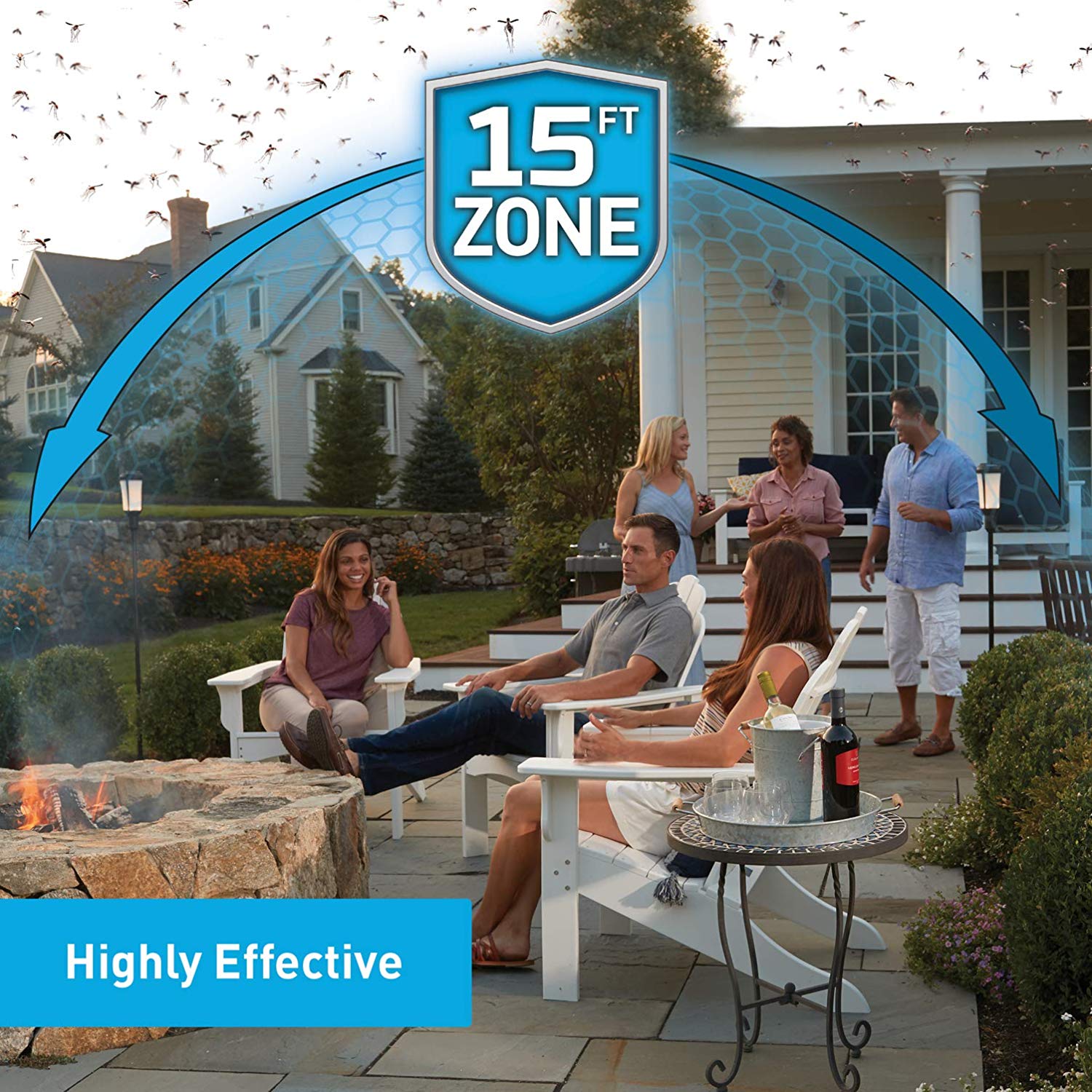 Thermacell Insect Repeller Lantern & Mosquito Torch (3 Pack) & Repellent Refill