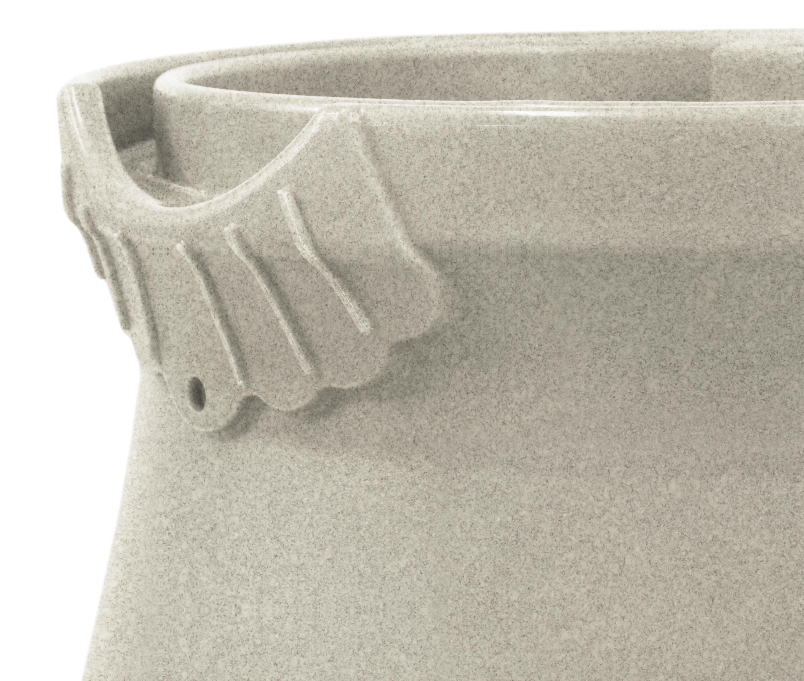Good Ideas  50 Gallon Rain Water Saver Wizard Barrel Urn, Sandstone (Open Box) - VMInnovations