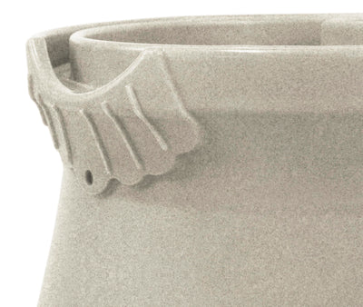 Good Ideas  50 Gallon Rain Water Saver Wizard Barrel Urn, Sandstone (Open Box) - VMInnovations
