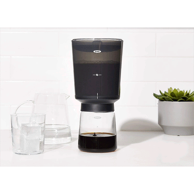 OXO Portable Compact Cold Brew Coffee Maker with Stainless Steel Mesh Filter