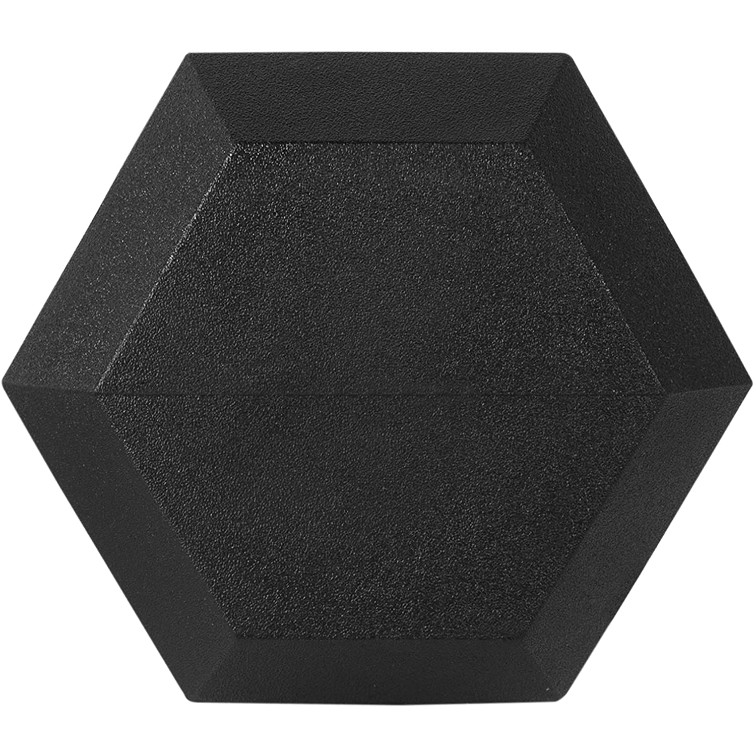 Sporzon! Rubber Encased Hexagon 40LB Single Metal Handheld Dumbbell Weight(Used) - VMInnovations