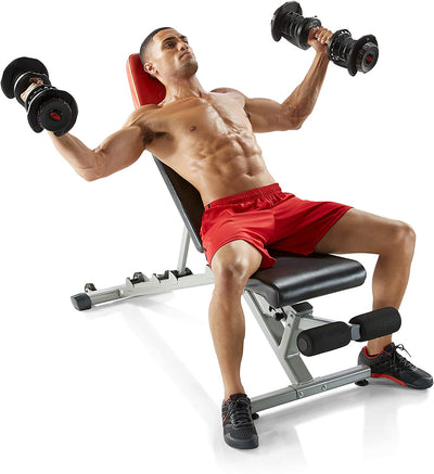 Bowflex SelectTech 1090 Adjustable Workout Exercise Dumbbell Weights, Pair