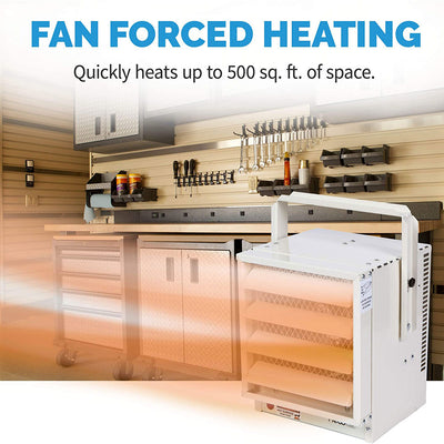 NewAir 240V 5000 Watts Garage Workshop Hardwired Space Heater, White (Open Box) - VMInnovations