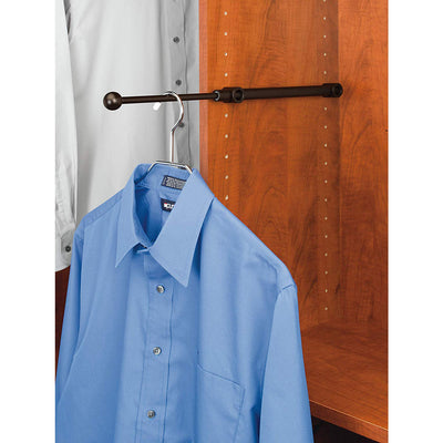 Rev-A-Shelf CVR-14-ORB 14" Extendable Designer Closet Valet Rod, Bronze (2 Pack)