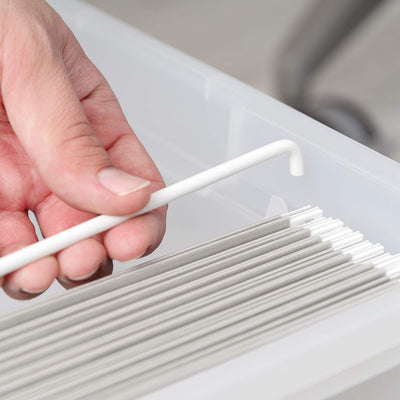 IRIS 586490 Clear Transparent Legal Size File Box Medium Dual Filter, Pack of 4